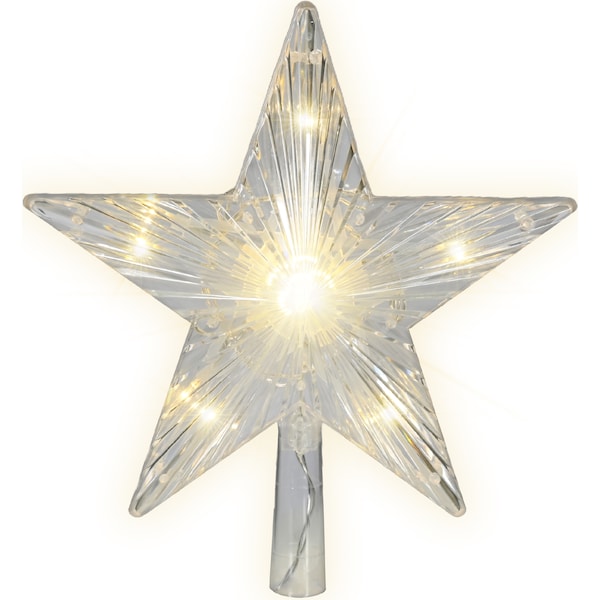 Mirabella Glowing Star Tree Topper Warm White each