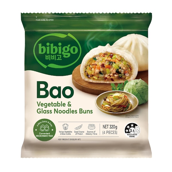 Bibigo Bao Buns Vegetable & Glass Noodles 320g