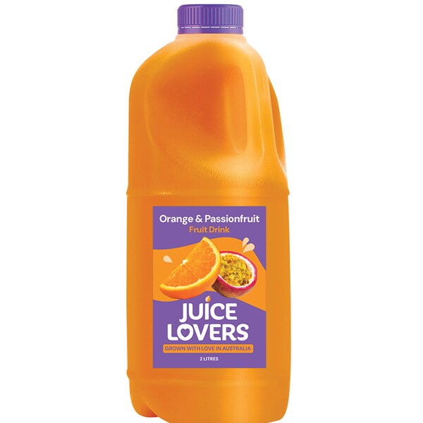 Juice Lovers Orange & Passionfruit Fruity Drink 2L