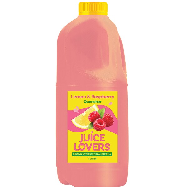 Juice Lovers Lemon & Raspberry Quencher 2L