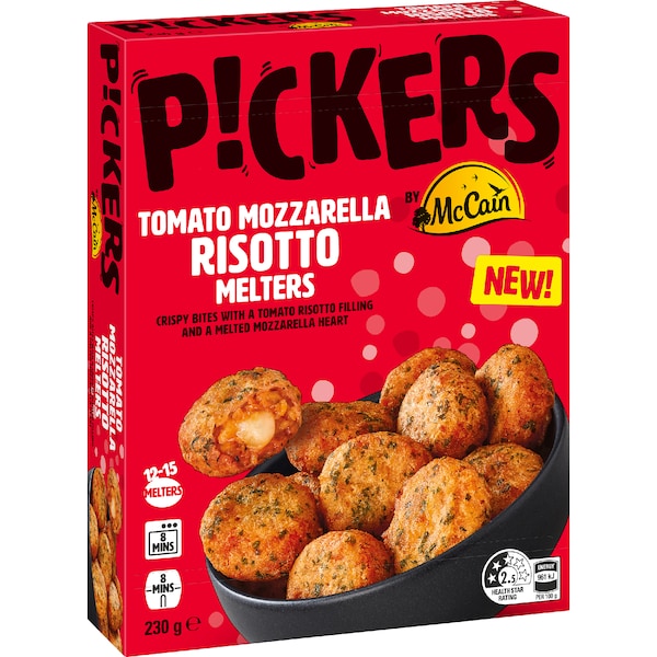 McCain Pickers Tomato Mozzarella Rissotto Melters 230g