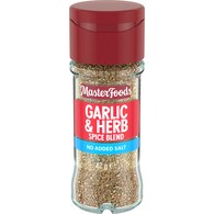 MasterFoods Garlic & Herb Spice Blend No Added Salt