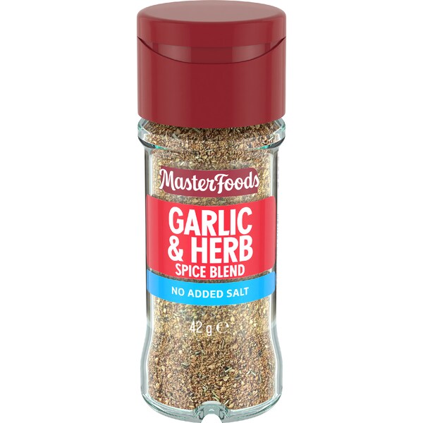 MasterFoods Garlic & Herb Spice Blend No Added Salt 42g