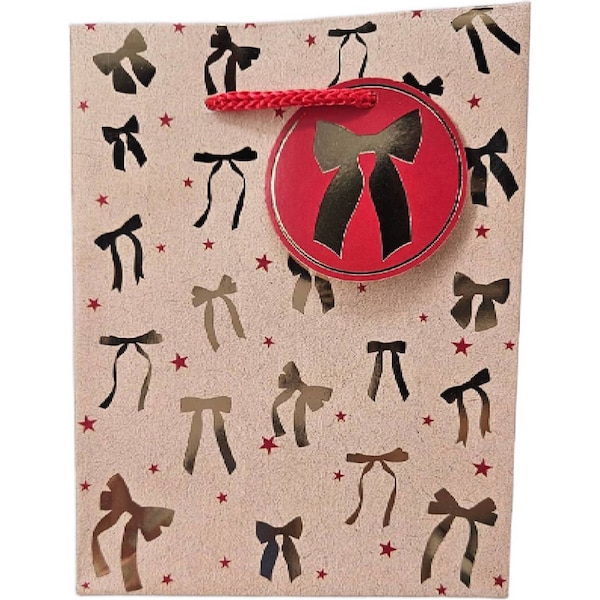 Christmas Gift Bag Ribbon Small each