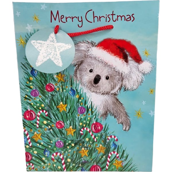 Christmas Gift Bag Koala Medium each
