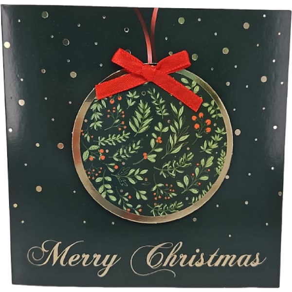 Christmas Cards Premium Bauble 5 pack