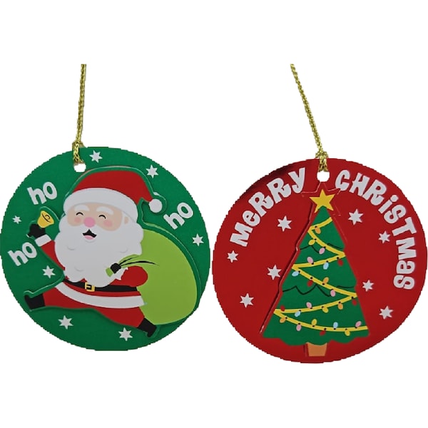 Christmas Premium Tags Character Circle 8 pack
