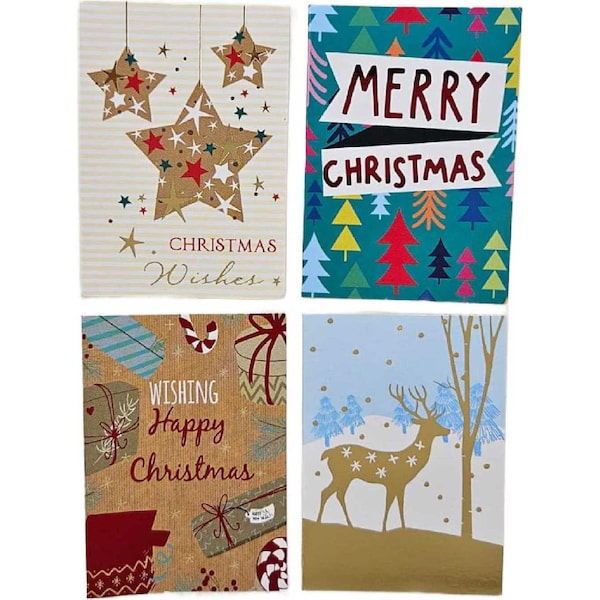 Christmas Present Tags Traditional 32 pack