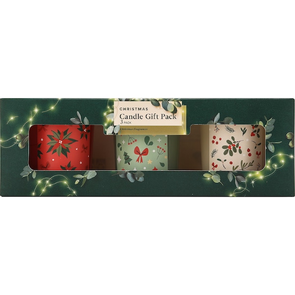 Christmas Candle Gift Pack 3 pack