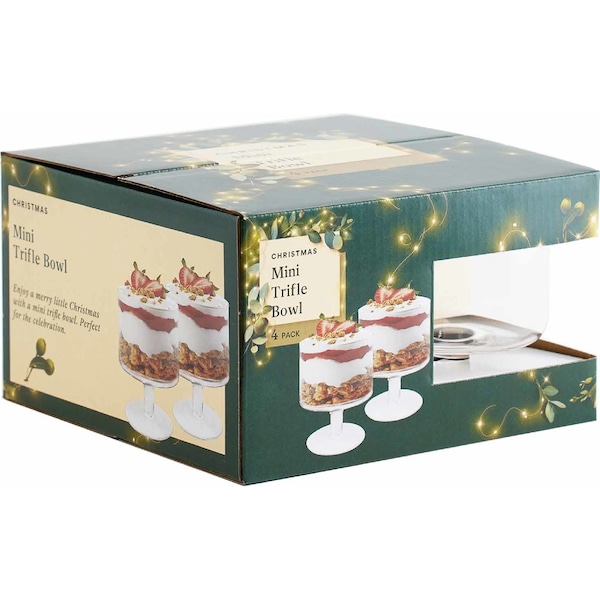 Christmas Mini Trifle Bowl 4 pack
