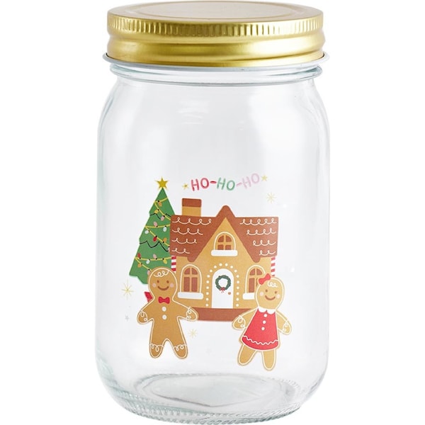 Christmas Mason Jar Gingerbread each