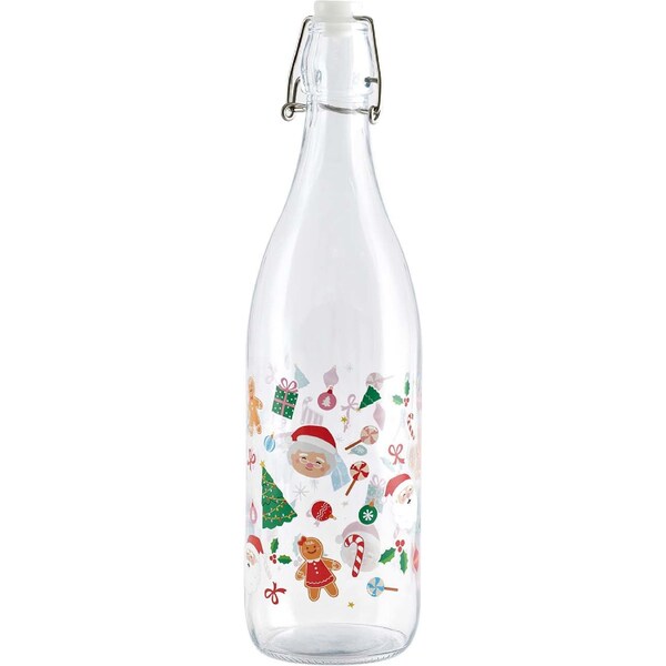 Christmas Glass Bottle 1L Character each