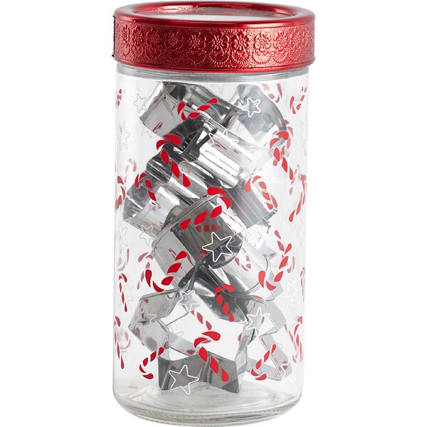 Christmas Jar with Cookie Cutters each