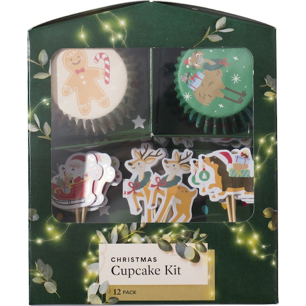 Christmas Cupcake Kit 12 pack