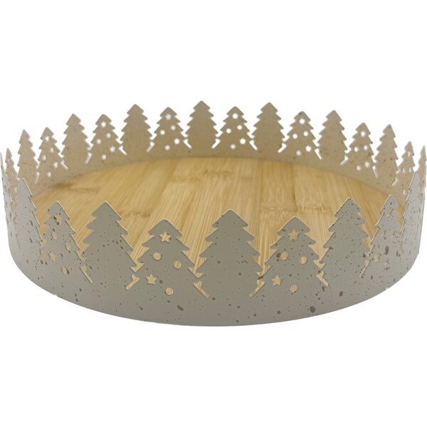 Christmas Bamboo Tray Gold each