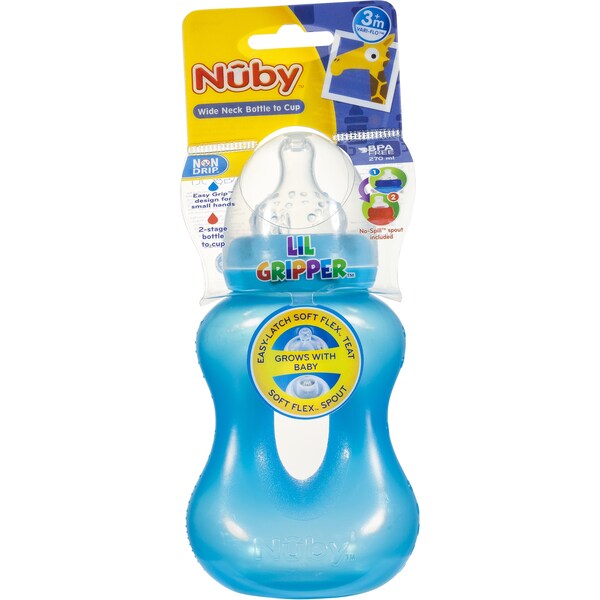 Nuby Lil Gripper Bottle Each