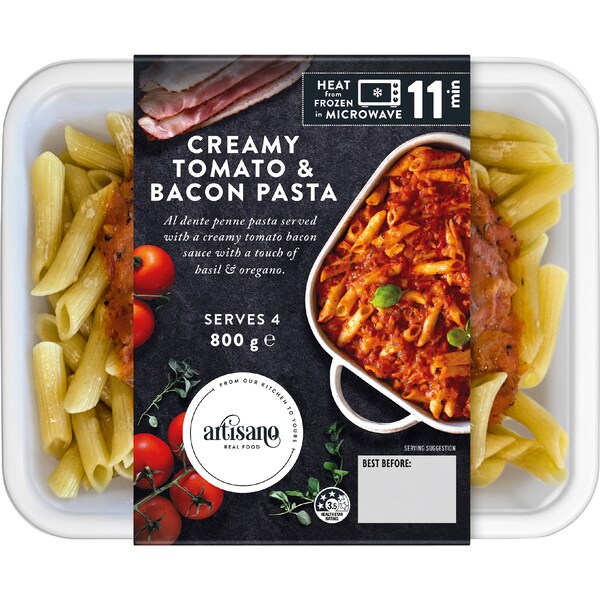 Artisano Creamy Tomato & Bacon Pasta 800g