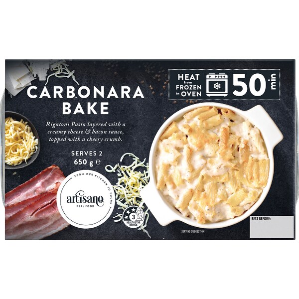 Artisano Carbonara Pasta Bake 650g