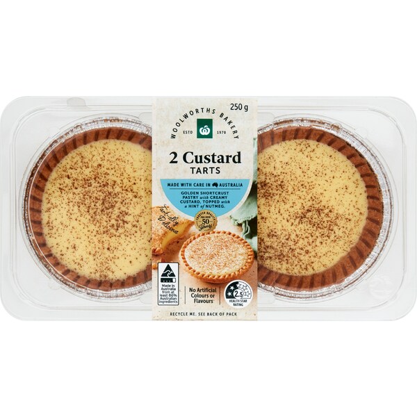 Woolworths Custard Tart 2 pack