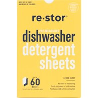 Restor Dishwasher Detergent Sheets Lemon Burst