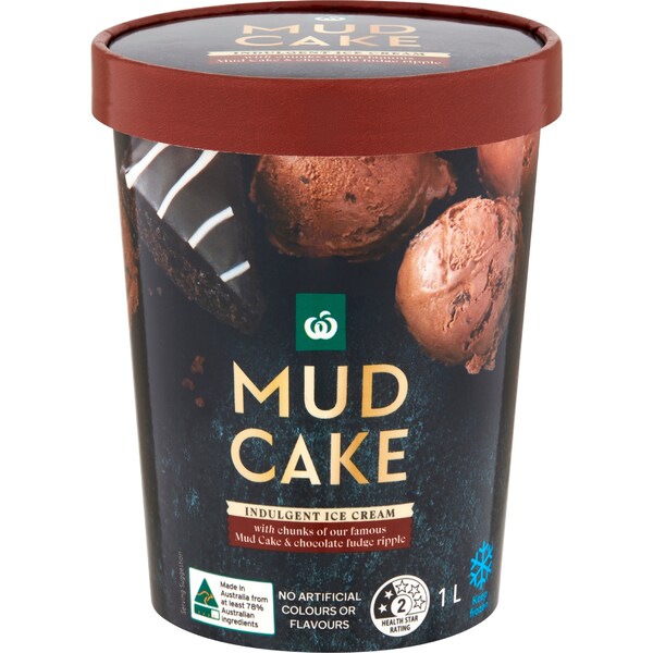 Woolworths Ice Cream Mud Cake 1L
