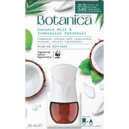 Botanica Plug In Diffuser Coconut Milk & Indonesian Patchouli 22mL – Woolworths