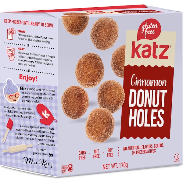 Katz Gluten Free Donut Holes Cinnamon 170g