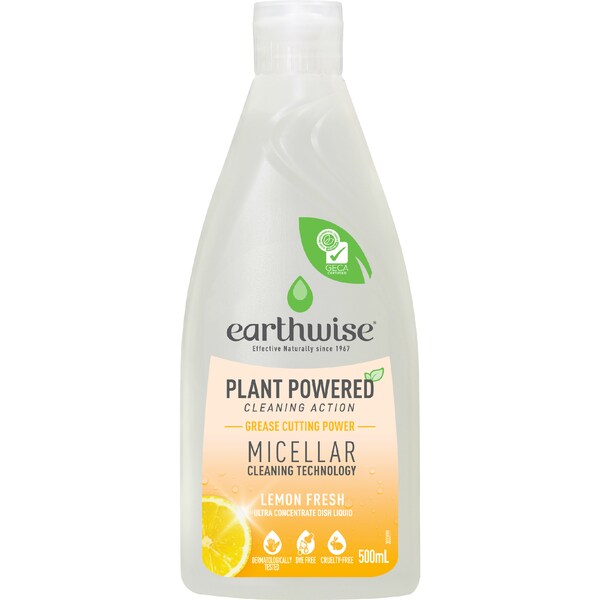 Earthwise Dishwashing Liquid Lemon 500mL