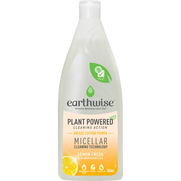 Earthwise Dishwashing Liquid Lemon 900mL