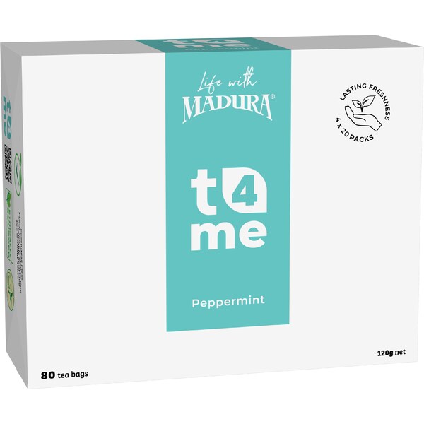 T4Me Peppermint Tea Bags 80 pack