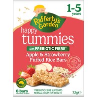 Rafferty's Garden Happy Tummies Apple & Strawberry Puffed Rice Bars