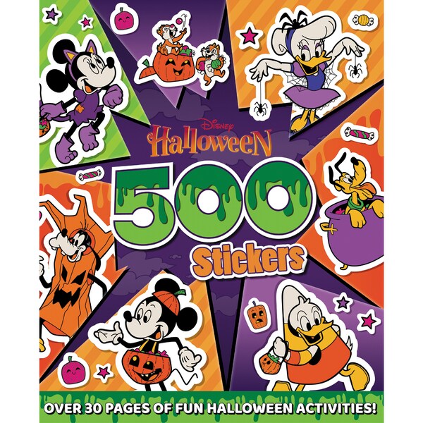 Disney Halloween 500 Stickers Activity Book 30 Pages each