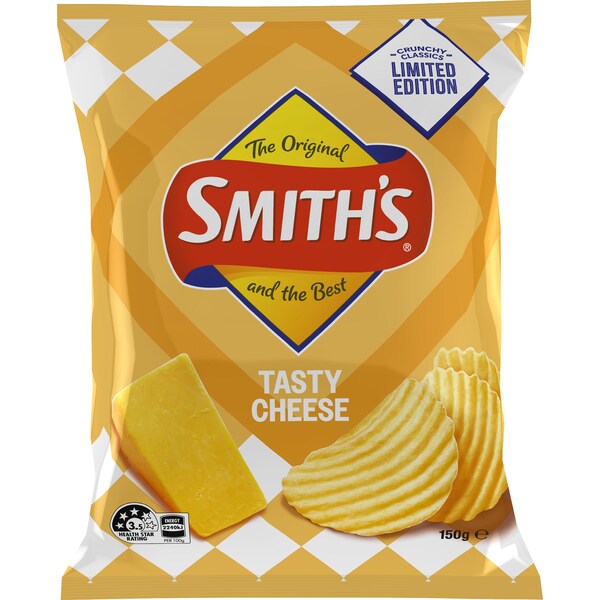 Smith's Crinkle Clasic Tasty Cheese 150g
