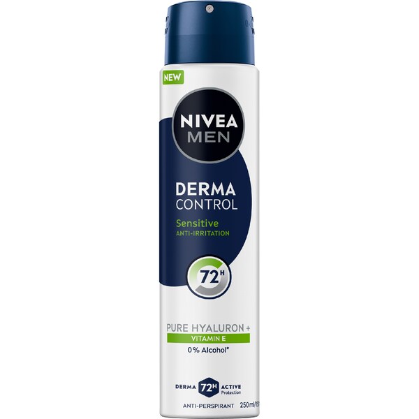 Nivea Men Derma Control Sensitive Spray 72h Protection 250mL