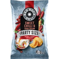 Red Rock Deli Potato Chips Party Bag Sweet Chilli & Sour Cream