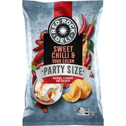 Red Rock Deli Red Rock Deli Potato Chips Party Bag Sweet Chilli & Sour Cream 290g