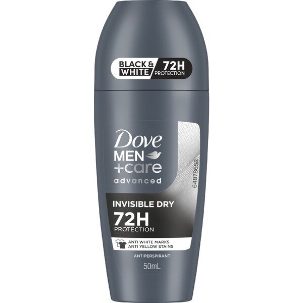 Dove Men +Care Advanced Invisible Dry Roll On 72h Protection 50mL