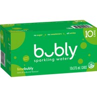 Bubly Sparkling Water Cans Lime