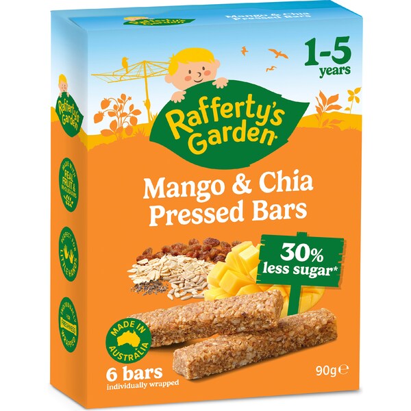 Rafferty's Garden Mango & Chia Pressed Bar 6 pack