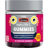 Little Swisse Iron + Vitamin C Gummies For Kids