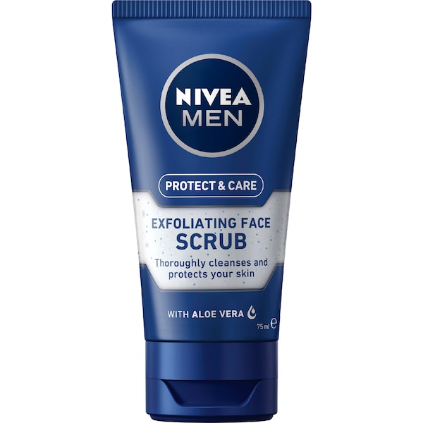 Nivea Men Protect & Care Exfoliating Face Scrub With Aloe Vera 75mL
