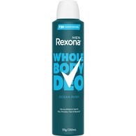 Rexona Men Whole Body Deodorant Aerosol Ocean Rush