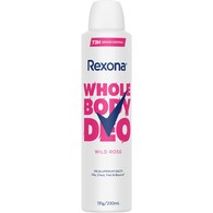 Rexona Women Whole Body Deodorant Aerosol Wild Rose
