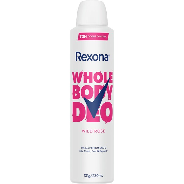 Rexona Women Whole Body Deo Wild Rose 230mL