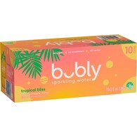 Bubly Sparkling Water Cans Tropical Bliss