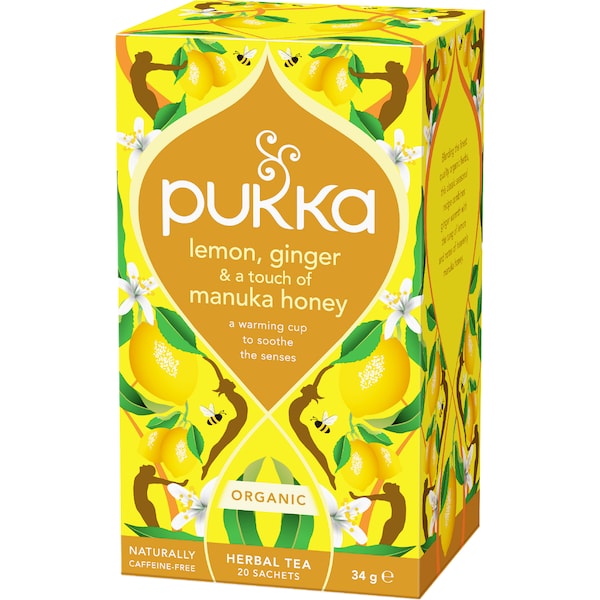 Pukka Lemon Ginger & Manuka Honey Tea Bags 20 pack