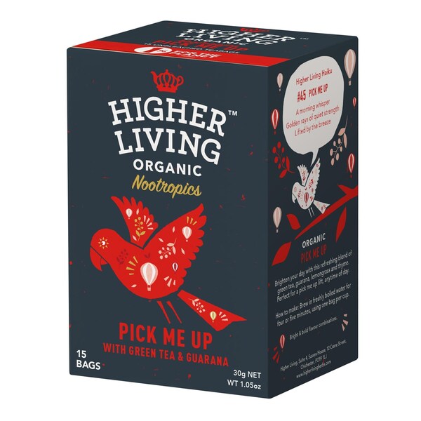 Higher Living Organic Nootropics Pick Me Up 15 pack