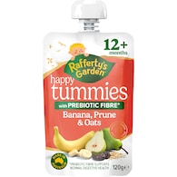 Rafferty's Garden Happy Tummies Food Pouch Banana Prune & Oats