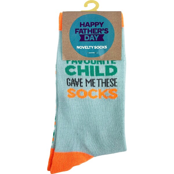 Father's Day Novelty Socks Favourite Child each