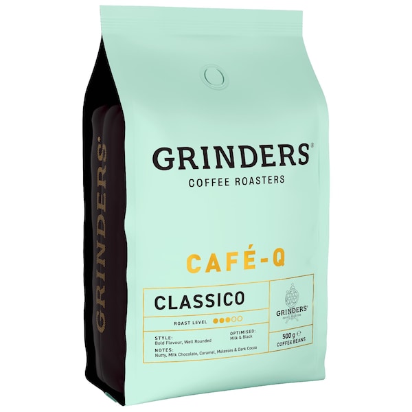 Grinders Cafe Q Classico Coffeee Beans 500g